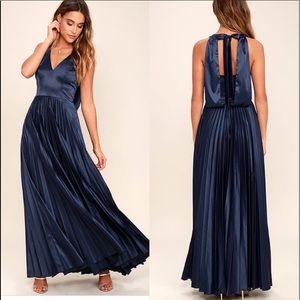 Lulus navy blue dress